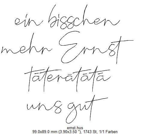 Ein bisschen mehr Ernst