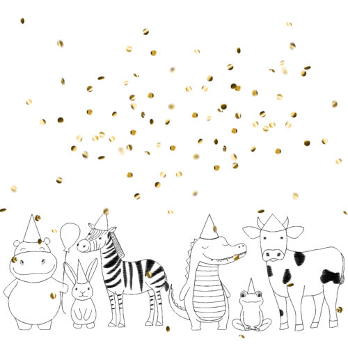 Geburtstagtiere Doodle [Digital]