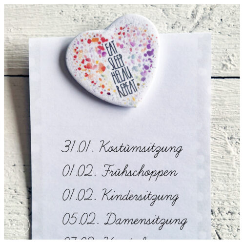 Herzmagnet eat sleep HELAU repeat