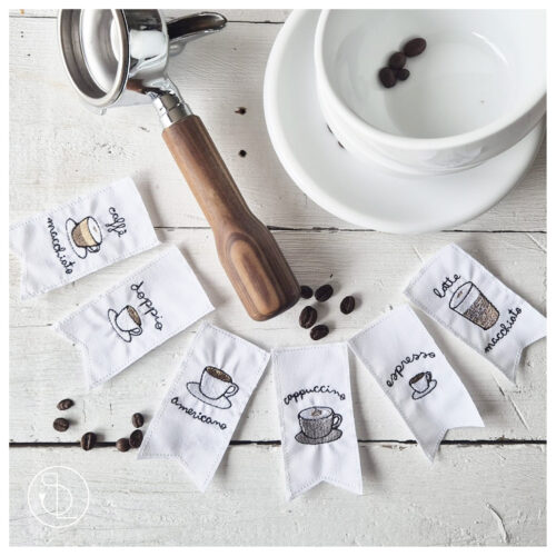 Miniwimpel mix & match Italienische Kaffeespezialitäten [Digital]