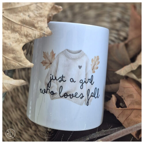 Kaffeebecher just a girl who loves fall