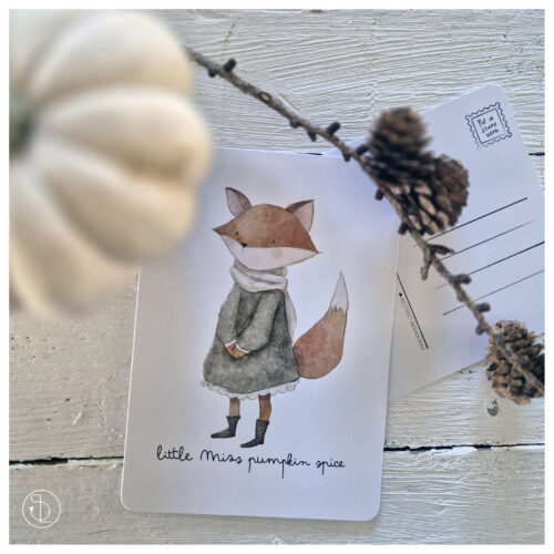 Postkarte Fuchs Leni